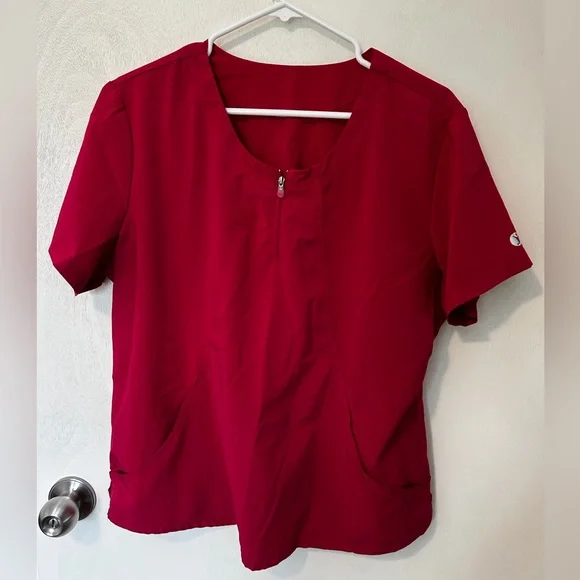 Scrubletics Tops Womens Short Sleeve Scrub Top Pink Poshmark